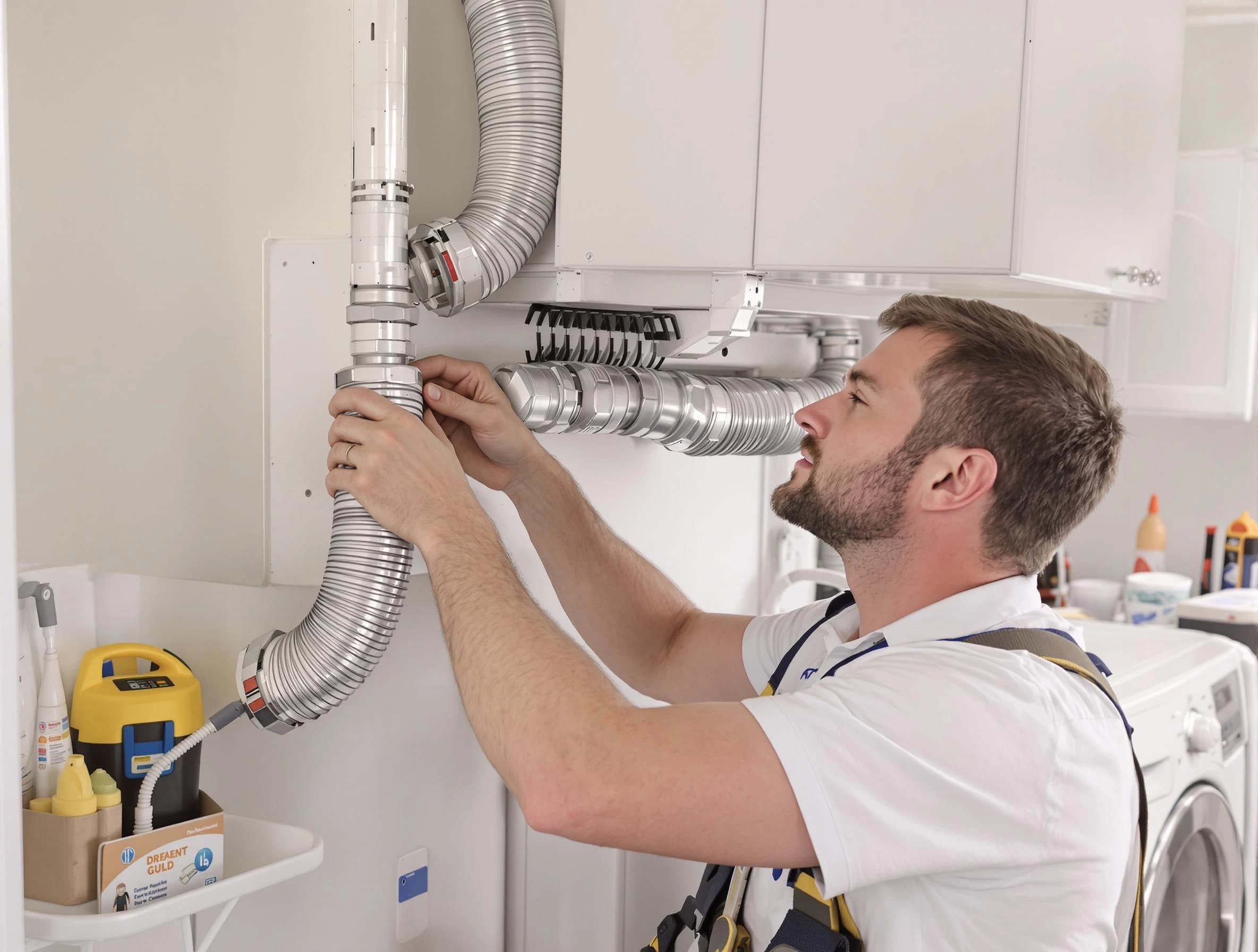 Professional dryer vent repair and installation by Robinson Dryer Vent Cleaning in Robinson