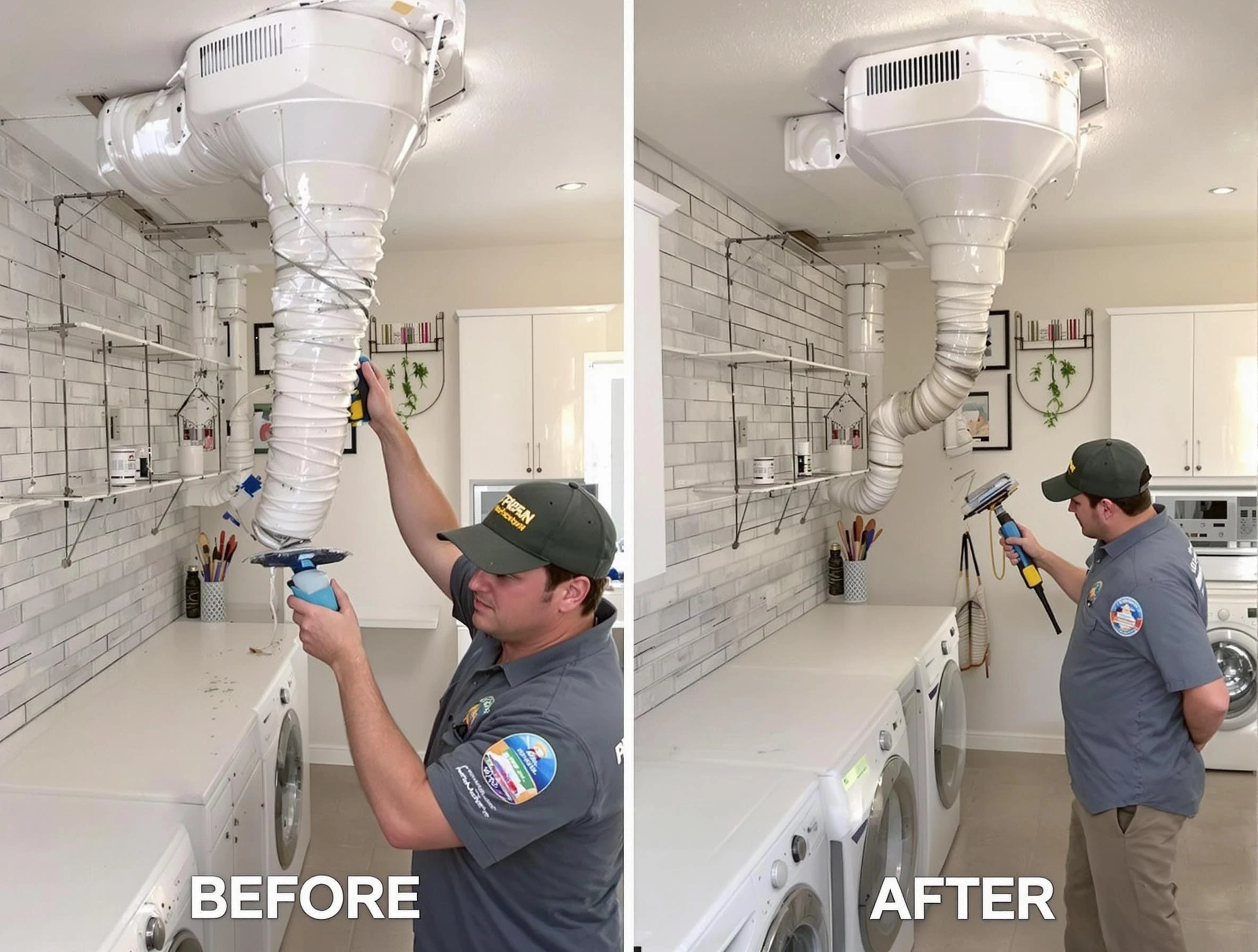 Professional dryer exhaust vent cleaning by Robinson Dryer Vent Cleaning in Robinson