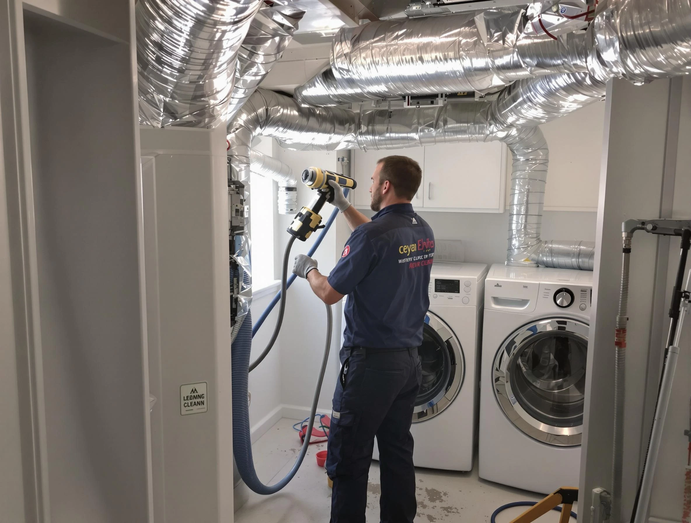 Robinson Dryer Vent Cleaning specialist using advanced equipment for thorough duct cleaning in Robinson